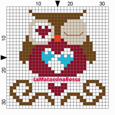 Фенечки из бисера схемы Сова