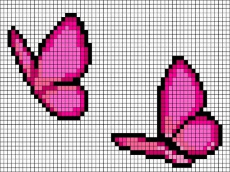 Вышивка крестом бабочка для начинающих