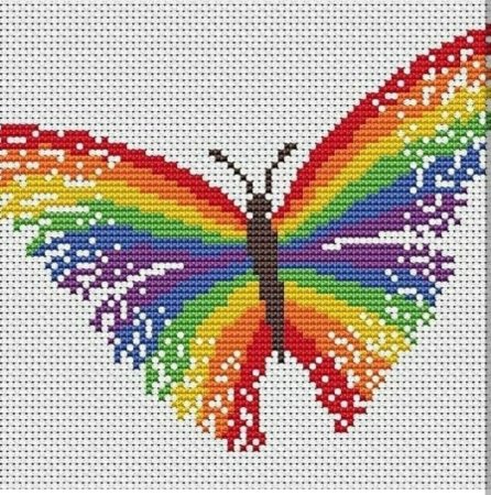 Жаккард бабочки