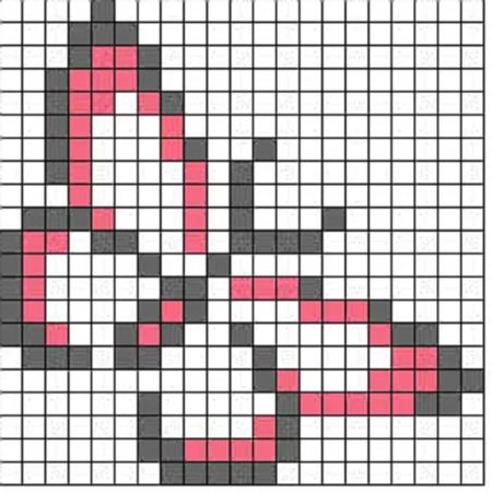 Бабочка крестиком бисер