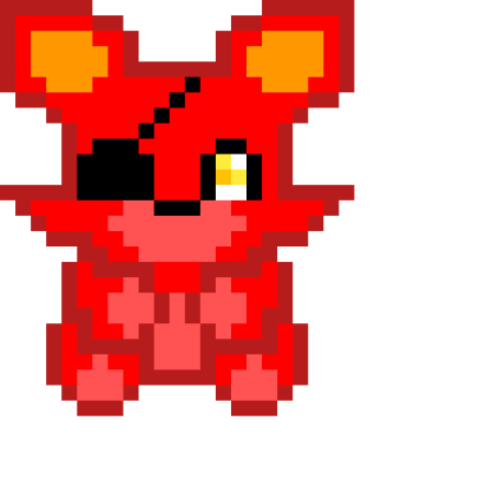 Фокси ФНАФ В пикселях