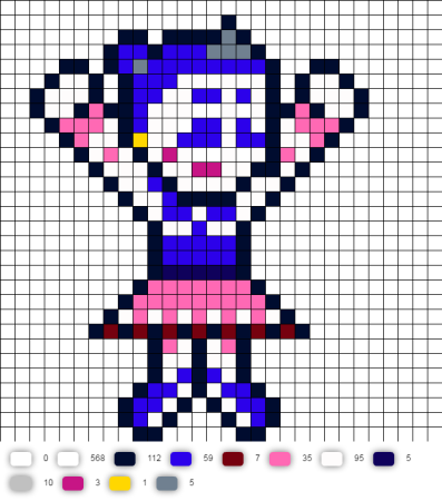 Рисунки по клеточкам ФНАФ