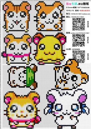 Хомяк по клеточкам