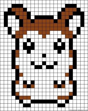 Рисование по клеткам хомяк
