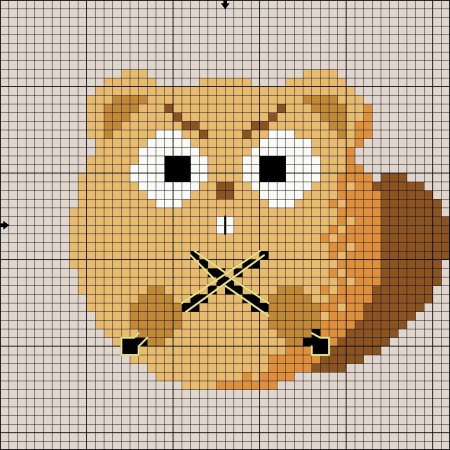 Вышивка хомяк маленькие
