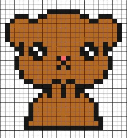 Милые животные по клеточкам маленькие