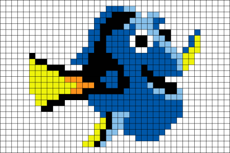 Рыба по клеточкам