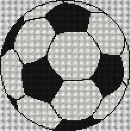 Вышить футбольный мяч