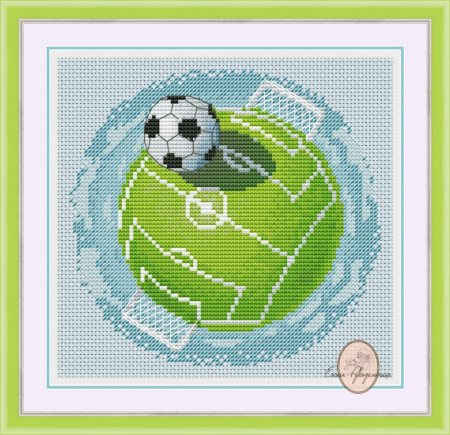 Футбольный мяч вышивка