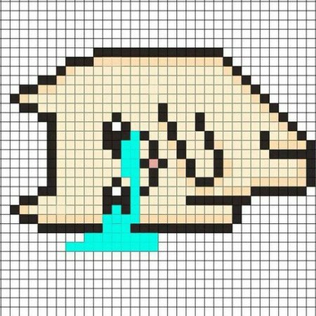 Рисунки по клеточкам для подростков