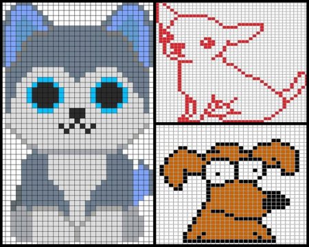 Рисунки по клеткам