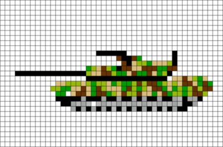 Танк по клеточкам