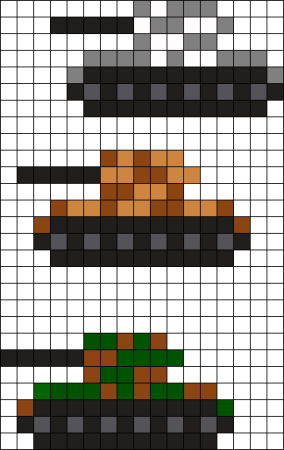 Танк по клеточкам