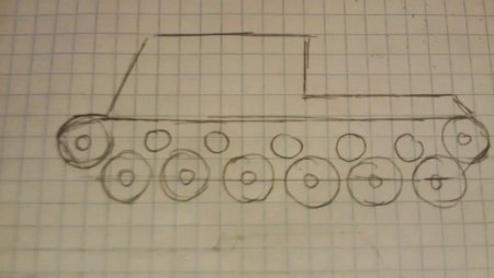 Рисование танка по клеткам