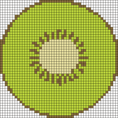 Рисунки по клеточкам фрукты