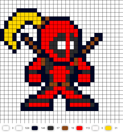 Дэдпул по клеткам