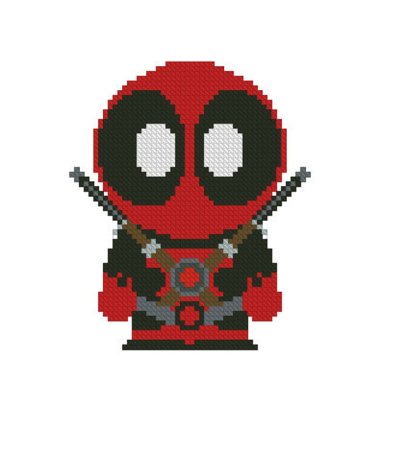Deadpool вышивка крестом