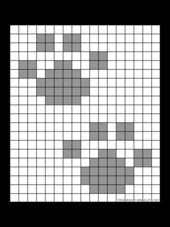 Лапки схема по клеточкам