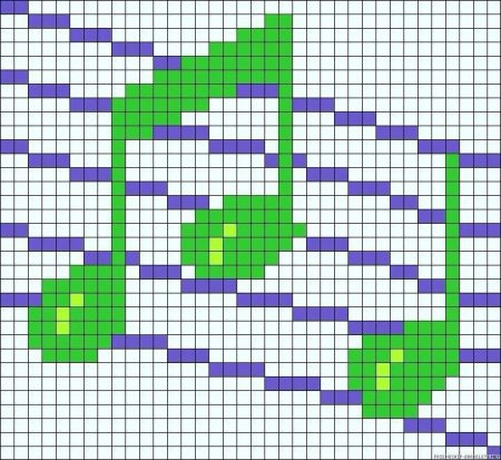 Рисунки по клеточкам Ноты