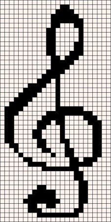 Рисунки по клеточкам черно белые