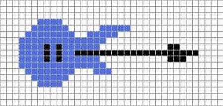 Фенечка с гитарой схема