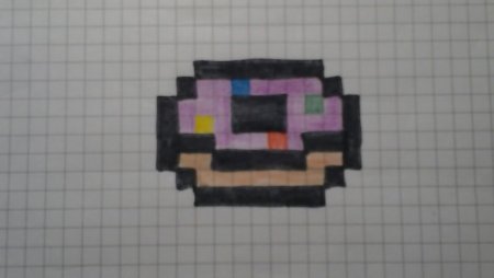 Пончик по клеточкам