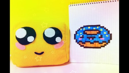 Пончик по клеточкам