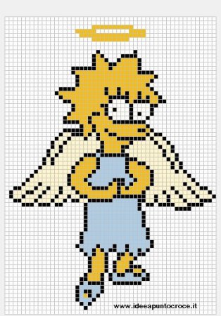 Лиза симпсон вышивка