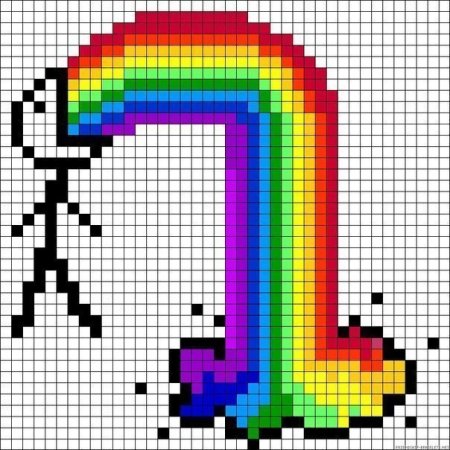 Рисунки по клеточкам лёгкие