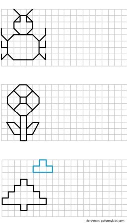 Рисование. Потклетоскам для детей