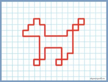 Карточки рисование по клеткам