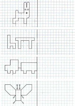 Рисунок по клеточкам для детей