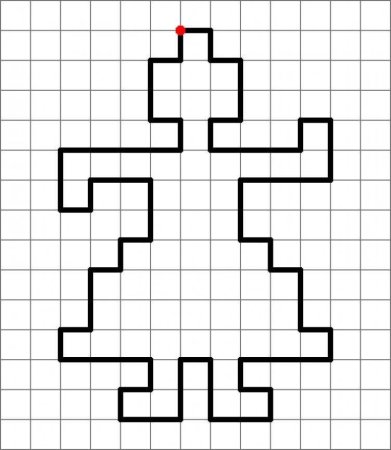 Срисовывание по клеточкам для дошкольников