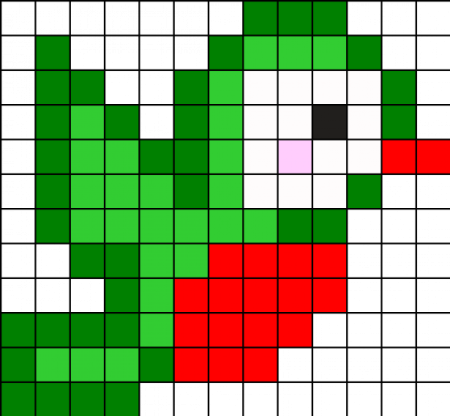 Рисование по клеточкам фрукты