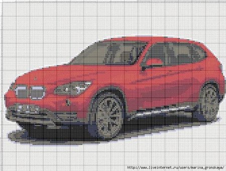 Вышивка крестом автомобили
