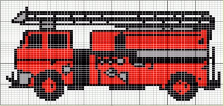 Рисование по клеточкам машины