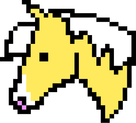 Лошадь по клеточкам