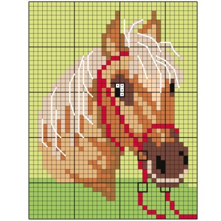 Рисунки по клеточкам Единорог