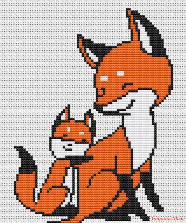 Узоры для вывязывания с лисичками