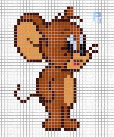 Рисование по клеточкам из мультиков