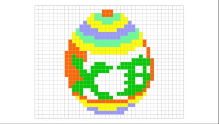 Пасхальноу яицко поклеточкам