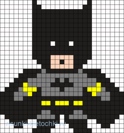 Бэтмен пиксель арт