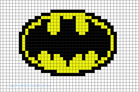 Пиксельный значок Бэтмена