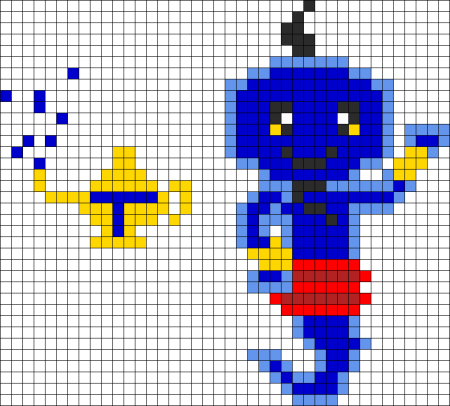 Амулет рисунок по клеткам