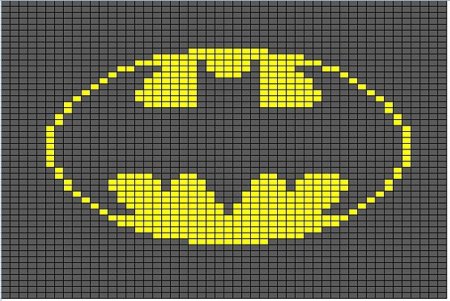 Пиксельный значок Бэтмена