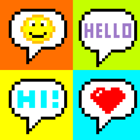 Смайлики по клеточкам