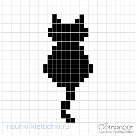 Рисунки по клеточкам черно белые маленькие