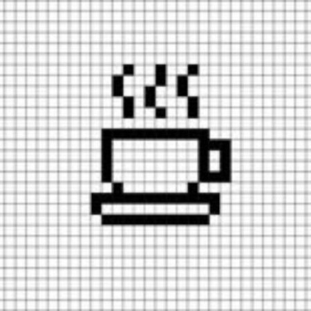 Рисунок по клеточкам черно белые легкие маленькие