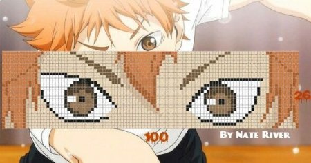 Haikyuu вышивка крестом