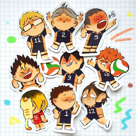 Стикеры Haikyuu